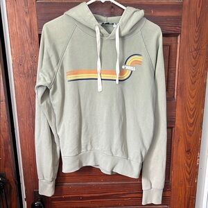 O'Neill Juniors' Bronzer Cotton Hoodie - Washed Green size Small